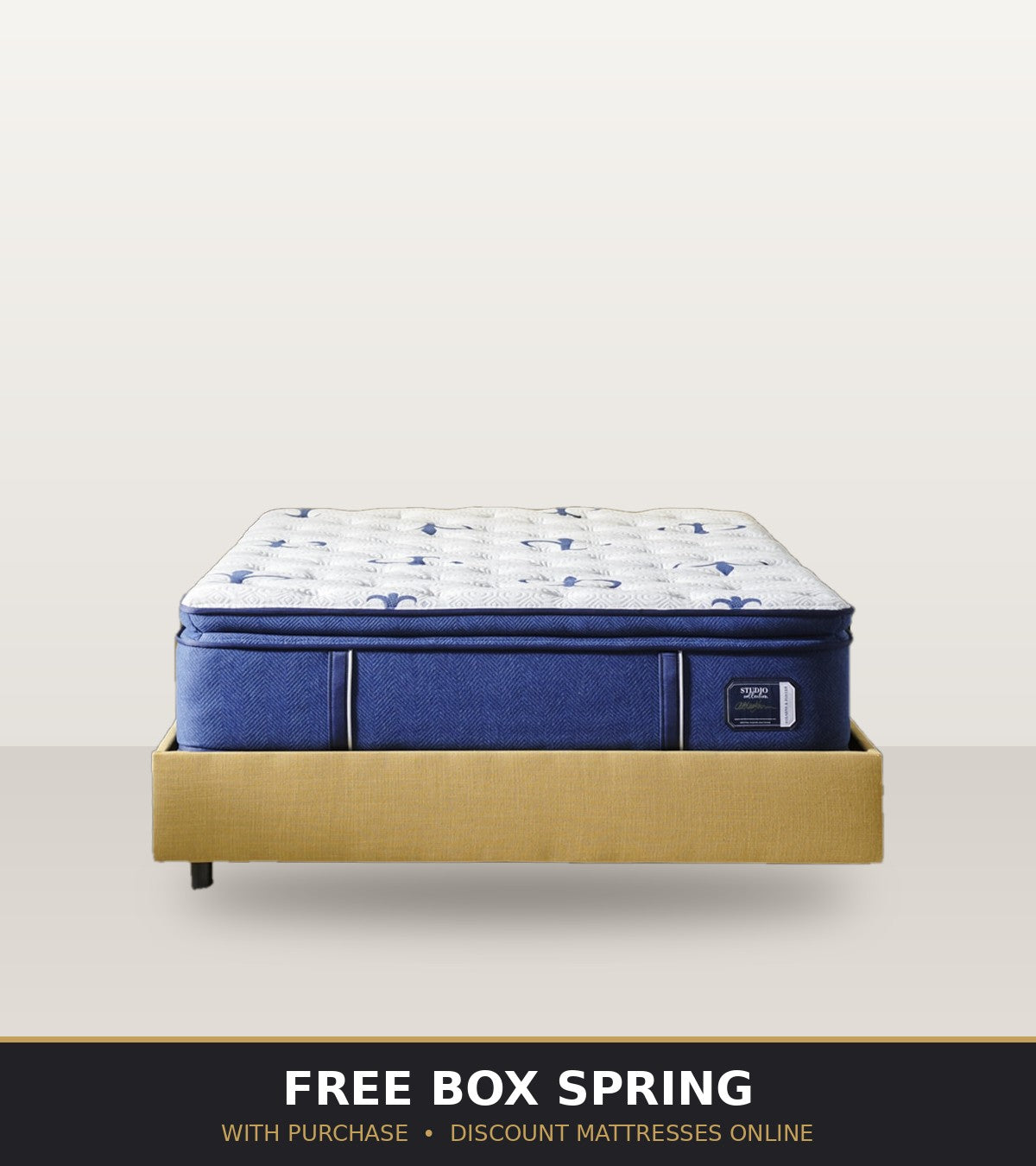 Stearns & Foster Studio - Free Box Spring with Purchase