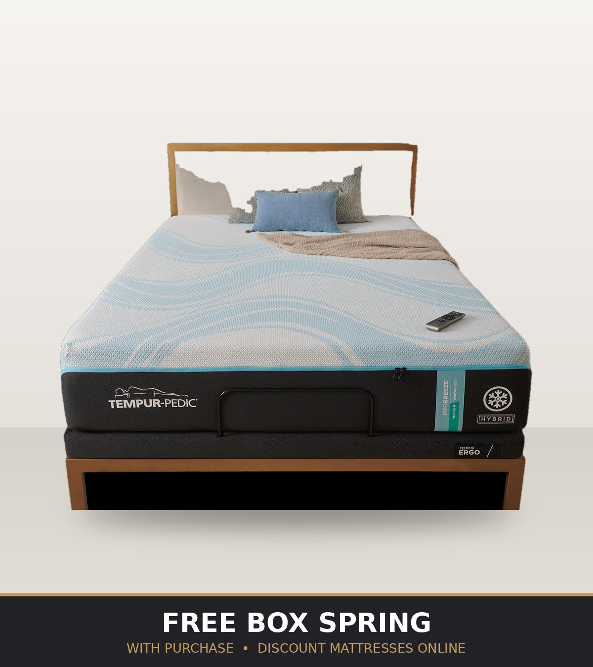 Tempur-Pedic TEMPUR-ProBreeze - Free Box Spring with Purchase