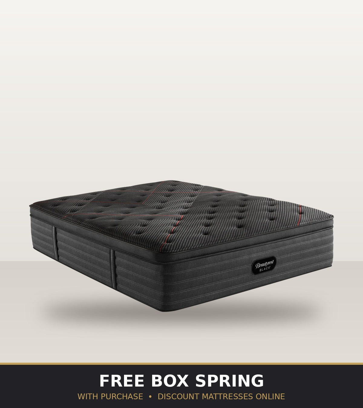 Beautyrest Black C-Class Plush Pillow Top - Free Box Spring with Purchase