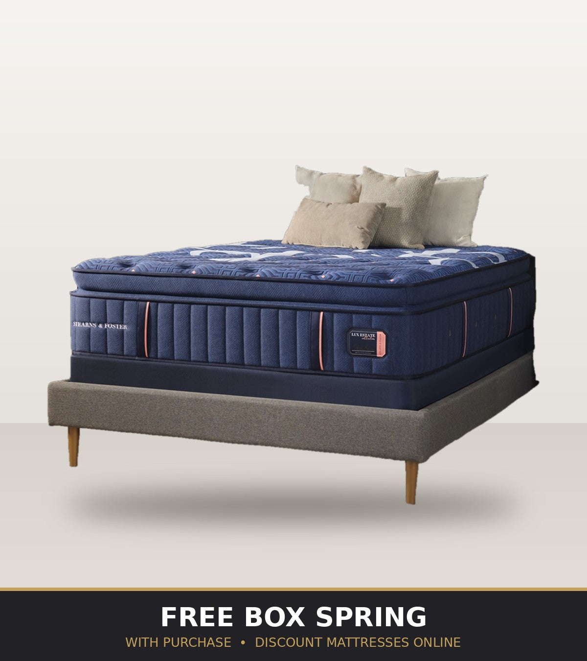 Stearns & Foster Lux Estate - Free Box Spring with Purchase