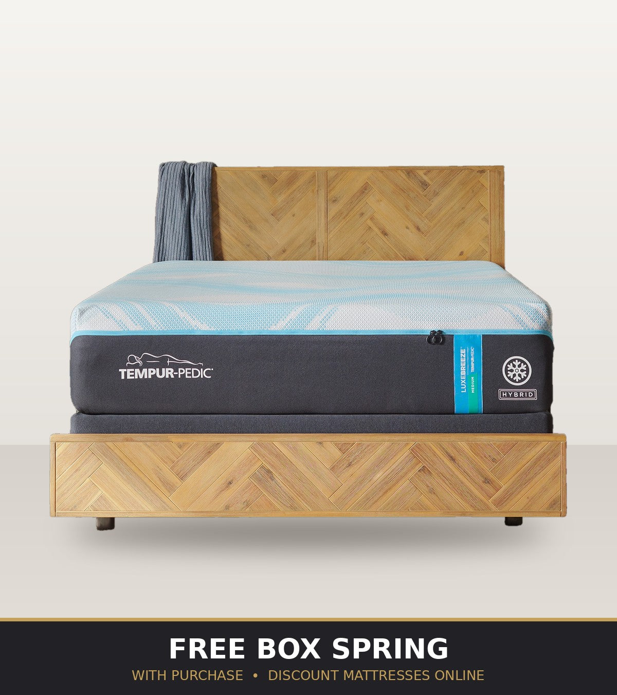 Tempur-Pedic TEMPUR-LuxeBreeze - Free Box Spring with Purchase